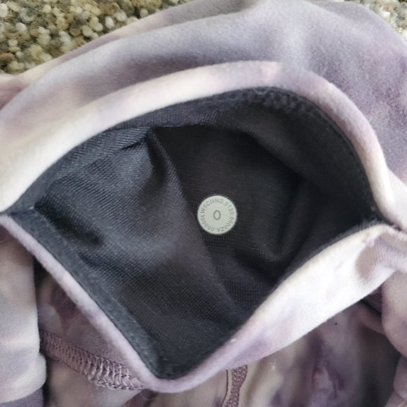 Lululemon Align Pant 28" *Criss Cross Waist - Diamond Dye Stargaze Purple - Sz 0 - Picture 7 of 16